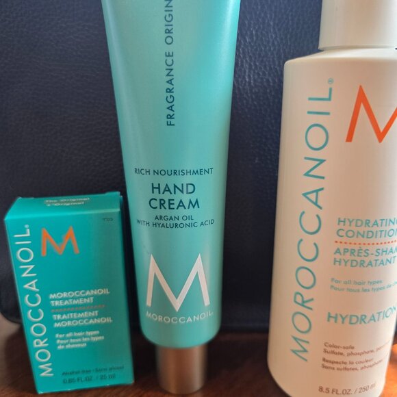 Moroccanoil Moisture Hair Set Rich Nourishment Hand Cream Conditioner Treatment - Picture 1 of 12